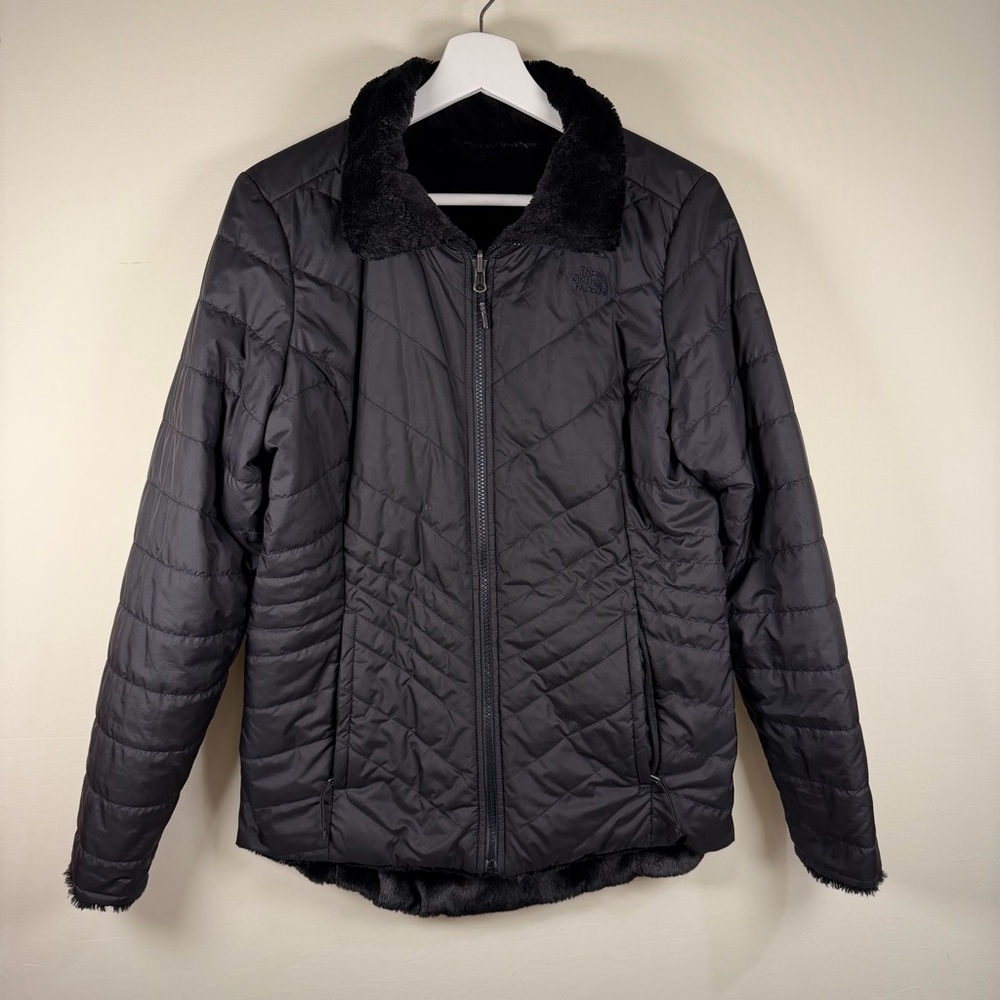 The North Face Reversible Mossbud Jacket Womens – Size M – Black